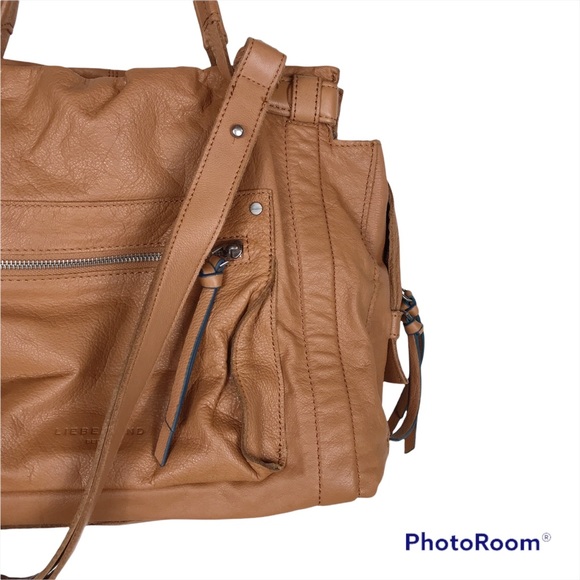 Liebeskind Berlin Tan Leather Hobo Satchel Bag - Picture 3 of 16